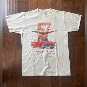 Jerzees Vintage 90s Chevrolet 57 Chevy Graphic T-Shirt Men’s Large USA